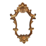 Miroir style Baroque en bois sculpté or vieilli
