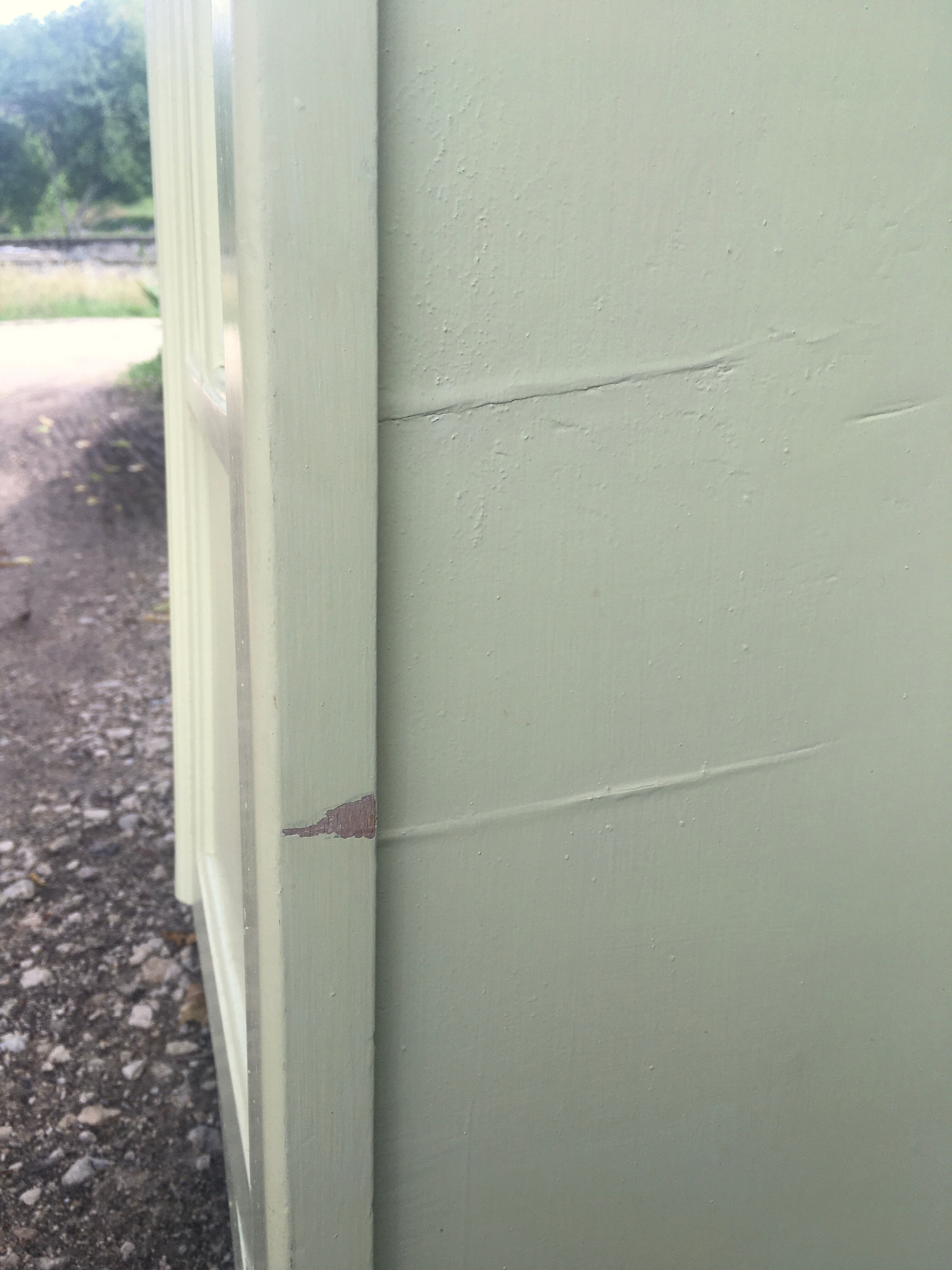 Parisian yellow wooden wardrobe