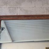 Large antique mirror in patinated wood h170cm