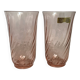 Pair of Arcoroc Rosaline vases