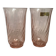 Pair of Arcoroc Rosaline vases