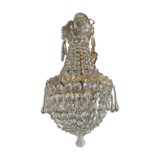 Bohemian crystal hot air balloon chandelier