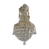 Bohemian crystal hot air balloon chandelier