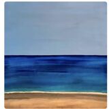 Blue Marine Figurative Painting