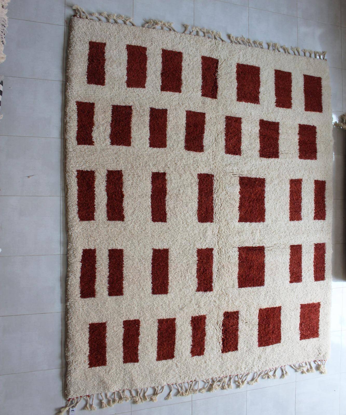 Handmade wool rug from Morocco 2.5 x 1.5 m