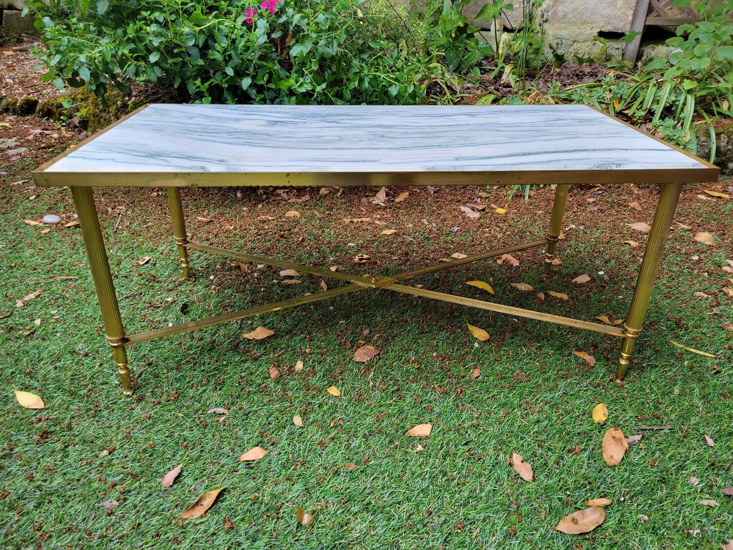 Carrara marble coffee table