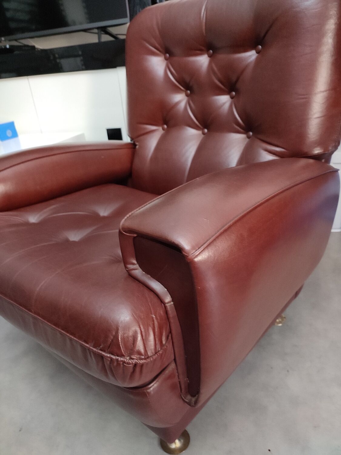 Vintage leather armchair