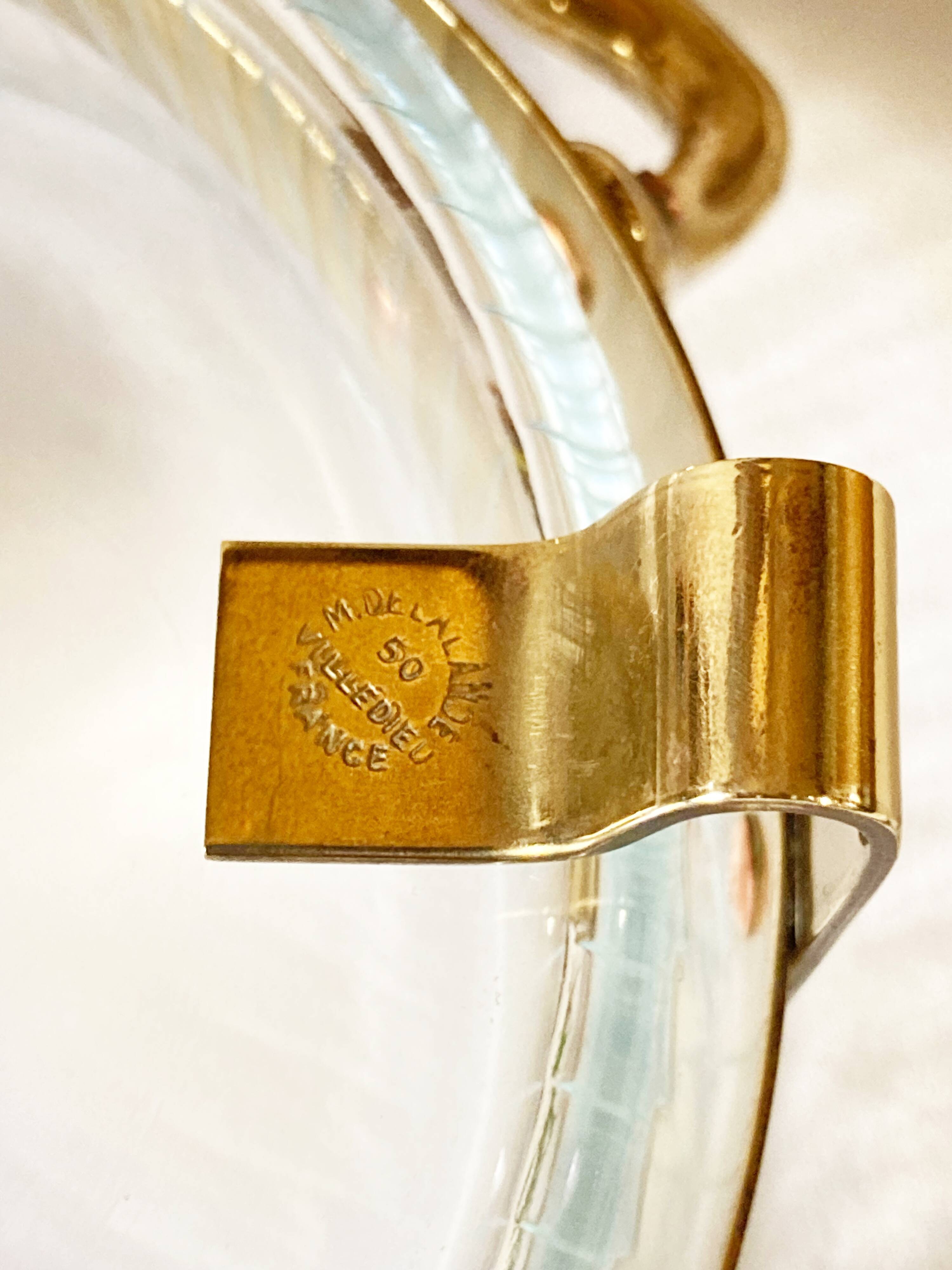 Copper and brass serving dish, M. Delalande, Villedieu, France