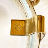 Copper and brass serving dish, M. Delalande, Villedieu, France