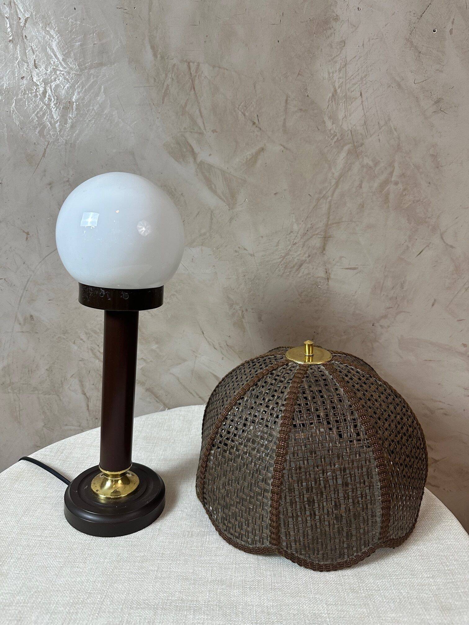 Cane lampshade