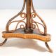 Art Nouveau bentwood & rattan pedestal table, Central Europe, c. 1900–1925