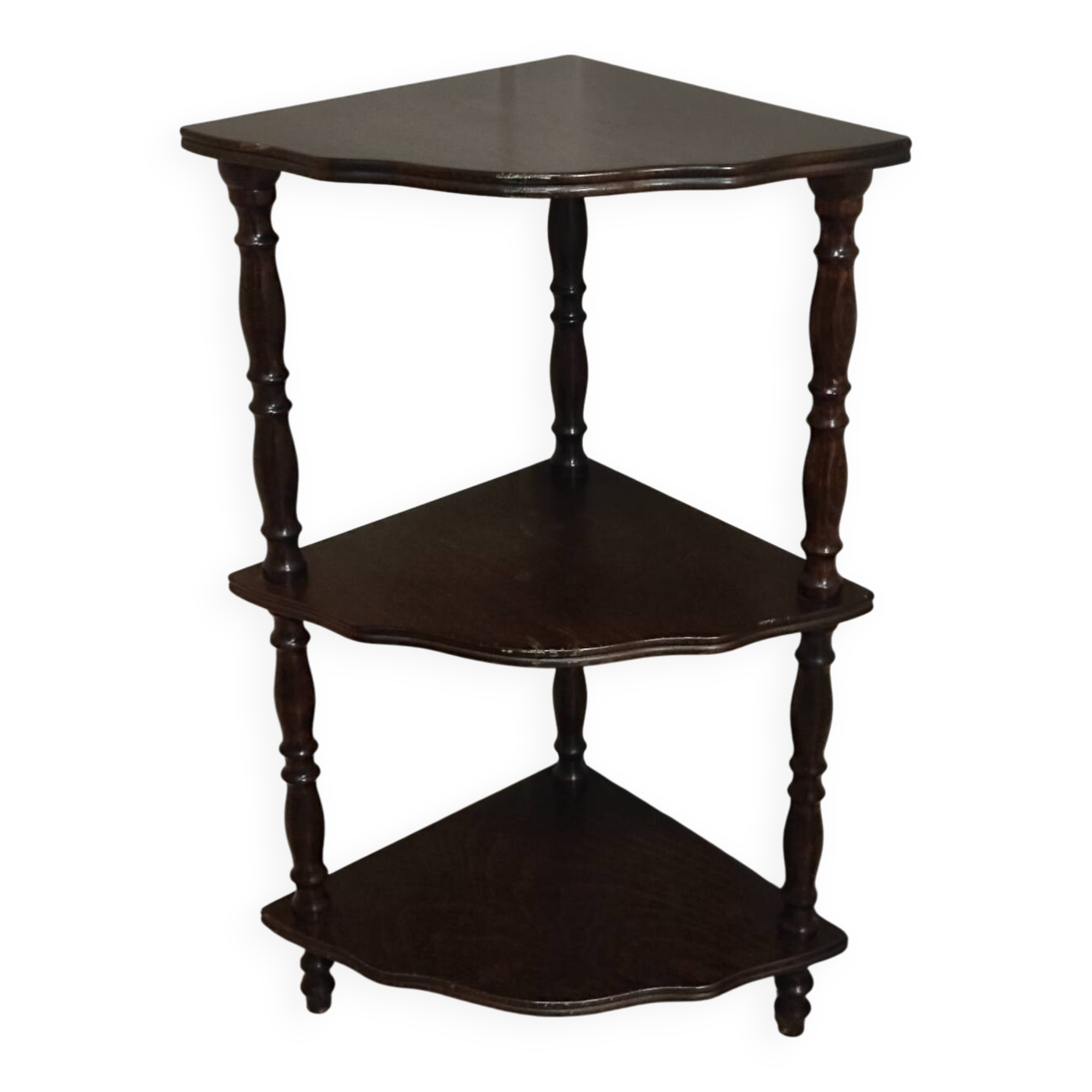 Étagère d'angle vintage à 3 niveaux
