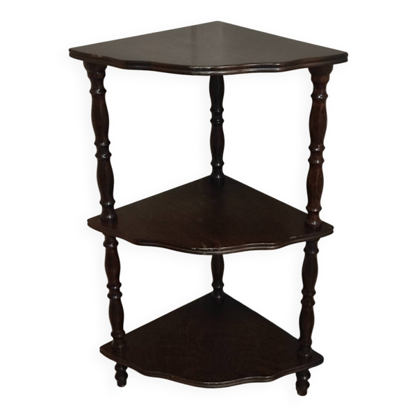 Étagère d'angle vintage à 3 niveaux