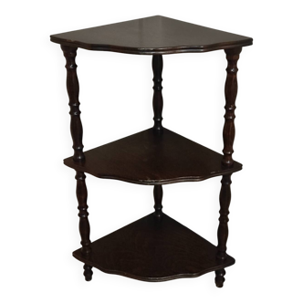 Étagère d'angle vintage à 3 niveaux