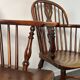 Ensemble de 3 chaises, fauteuils Windsor Low Back en orme, Angleterre, XIXe