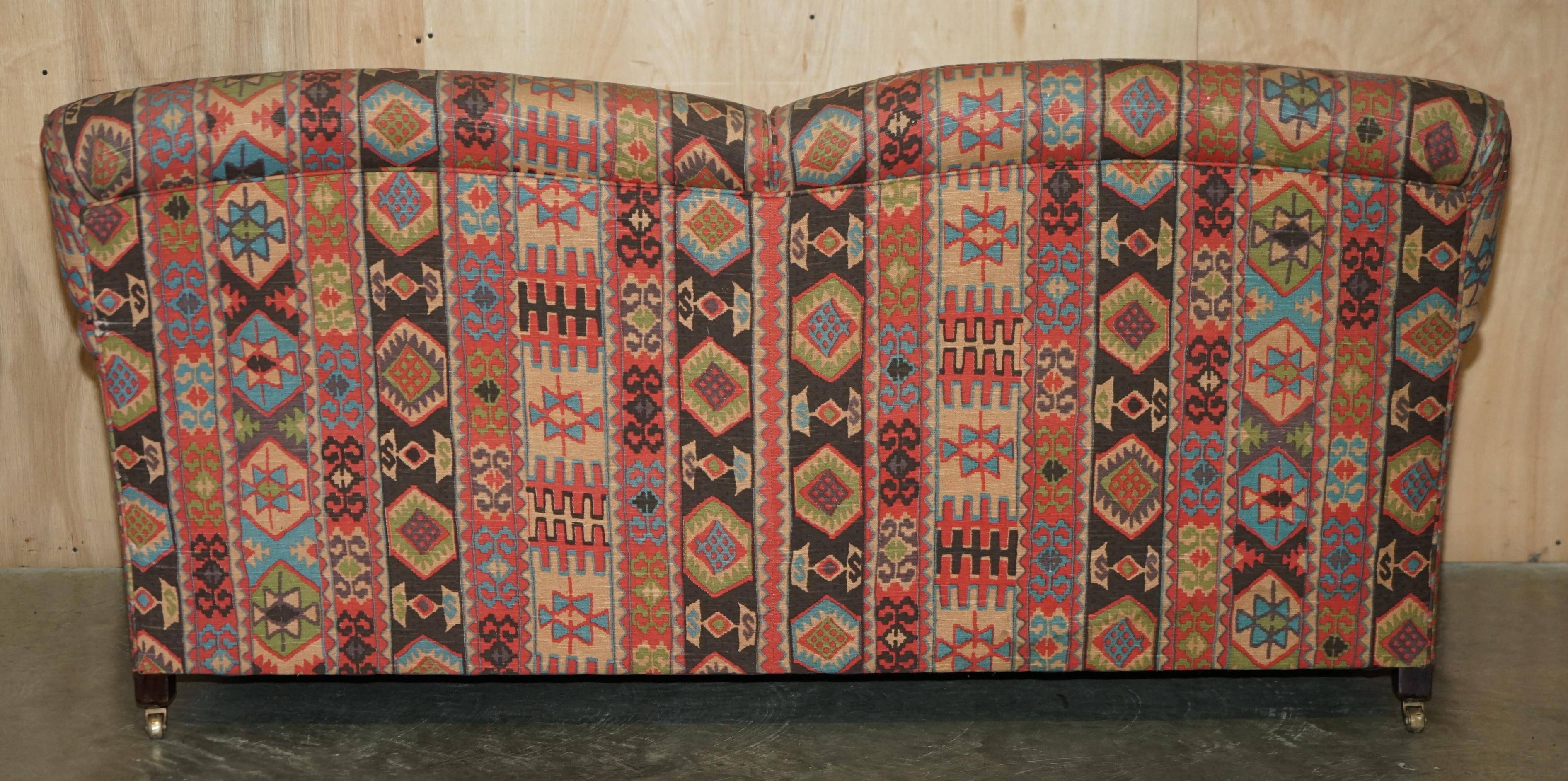 Three-seater Kilim vintage sofa by George Smith