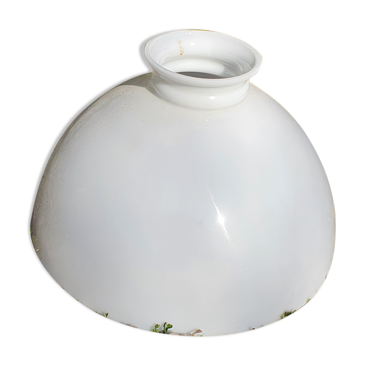White opaline lampshade