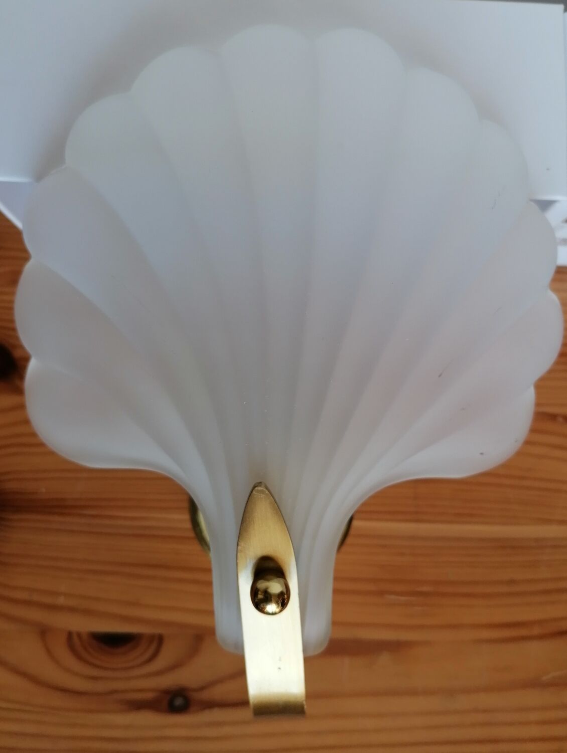 Pair of Deknudt shell wall lights