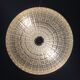 Old ceiling lamp gilded metal and crystal Lucien Gau