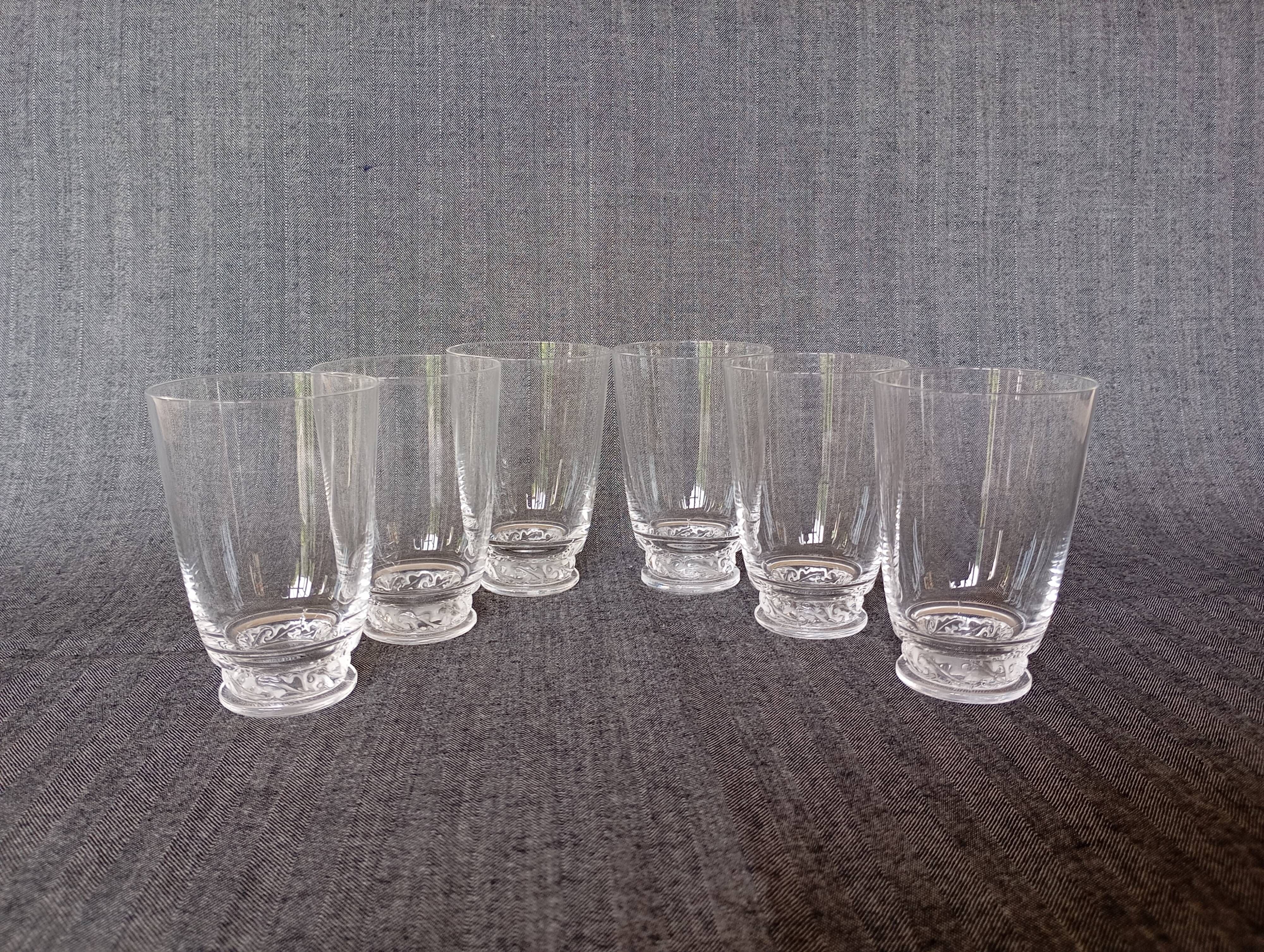 Port glasses 'Saint-Hubert' Lalique