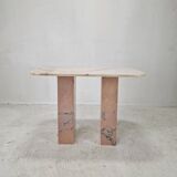 Italian Marble Side Table, 1980s