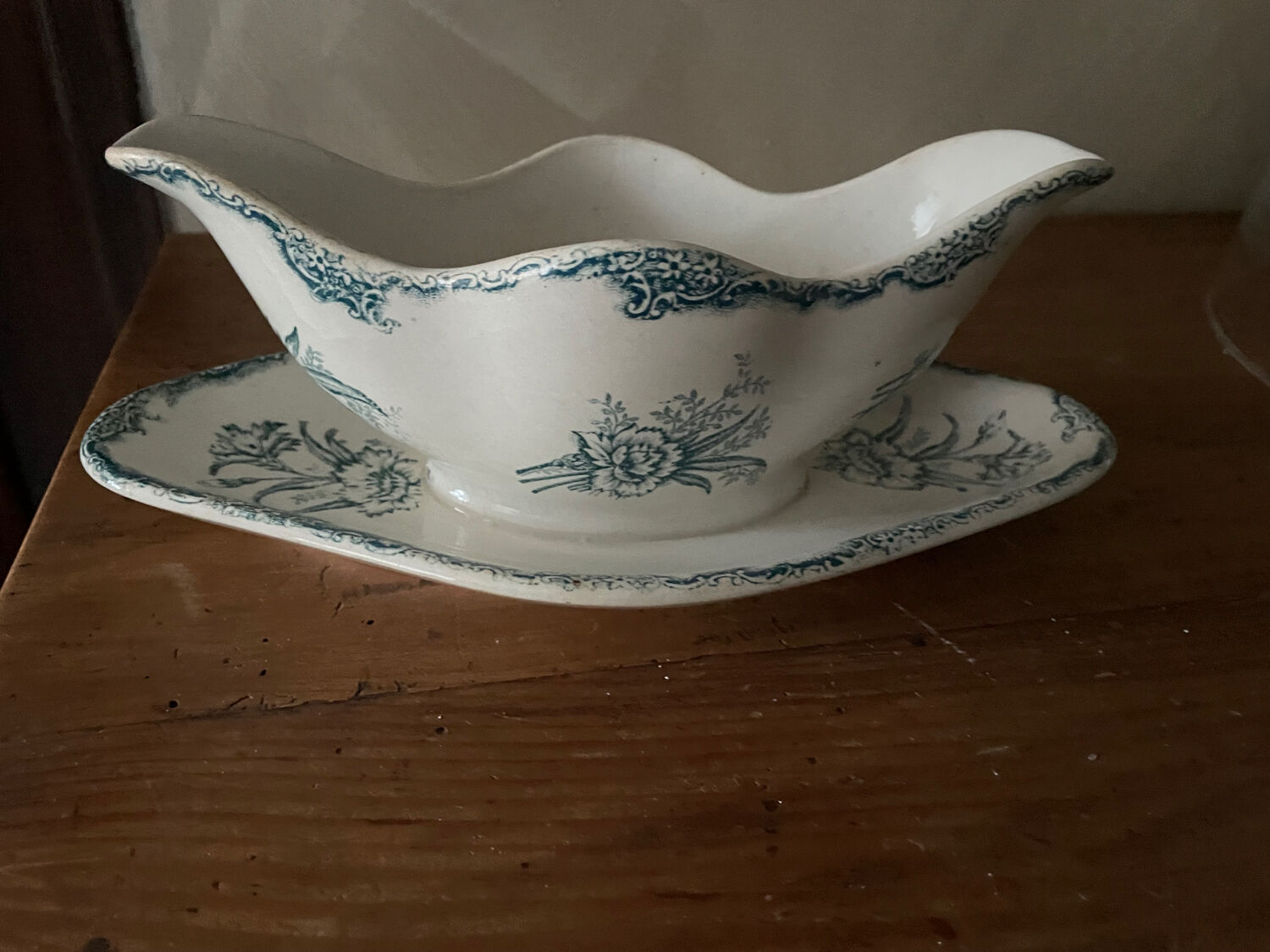 Clairefontaine ironstone gravy boat