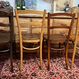 4 old bistro chairs