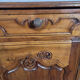 Low walnut buffet from the 18th century.