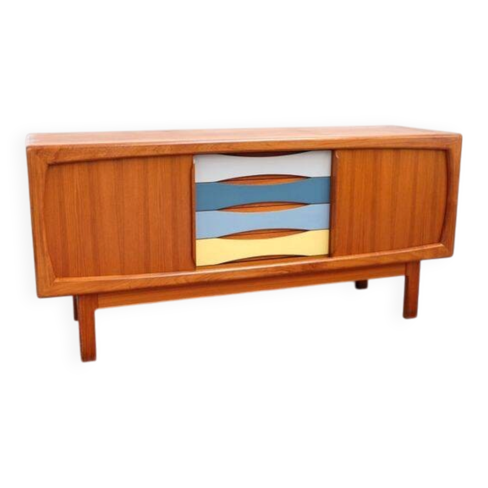 Buffet vintage danois HP Hansen en teck, années 60-70.