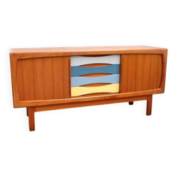 Buffet vintage danois HP Hansen en teck, années 60-70.