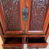 Chinese cabinet laqué red