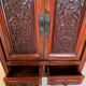 Cabinet chinois laqué rouge
