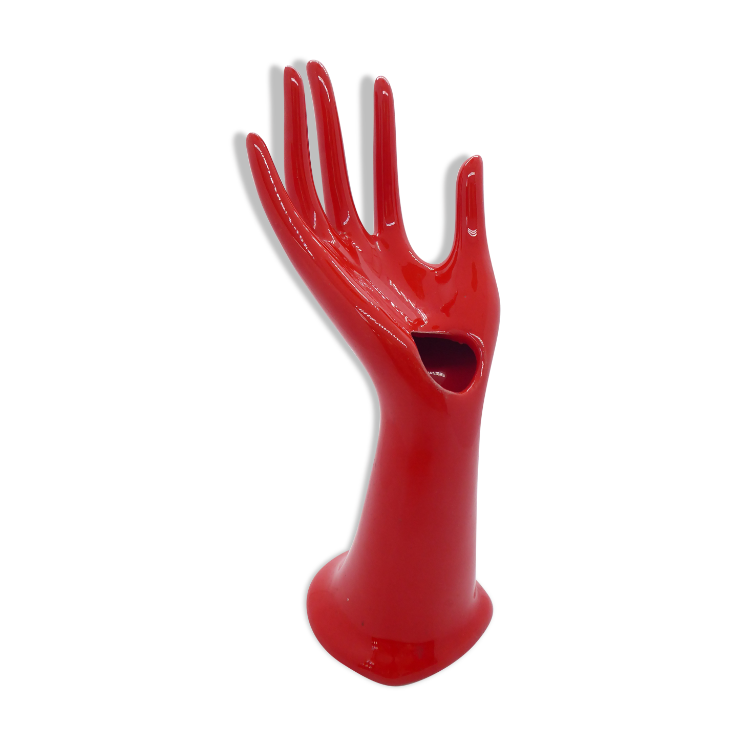 Vintage ceramic hand baguier soliflore