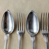 Set of 4 table cutlery sets including 2 Christofle