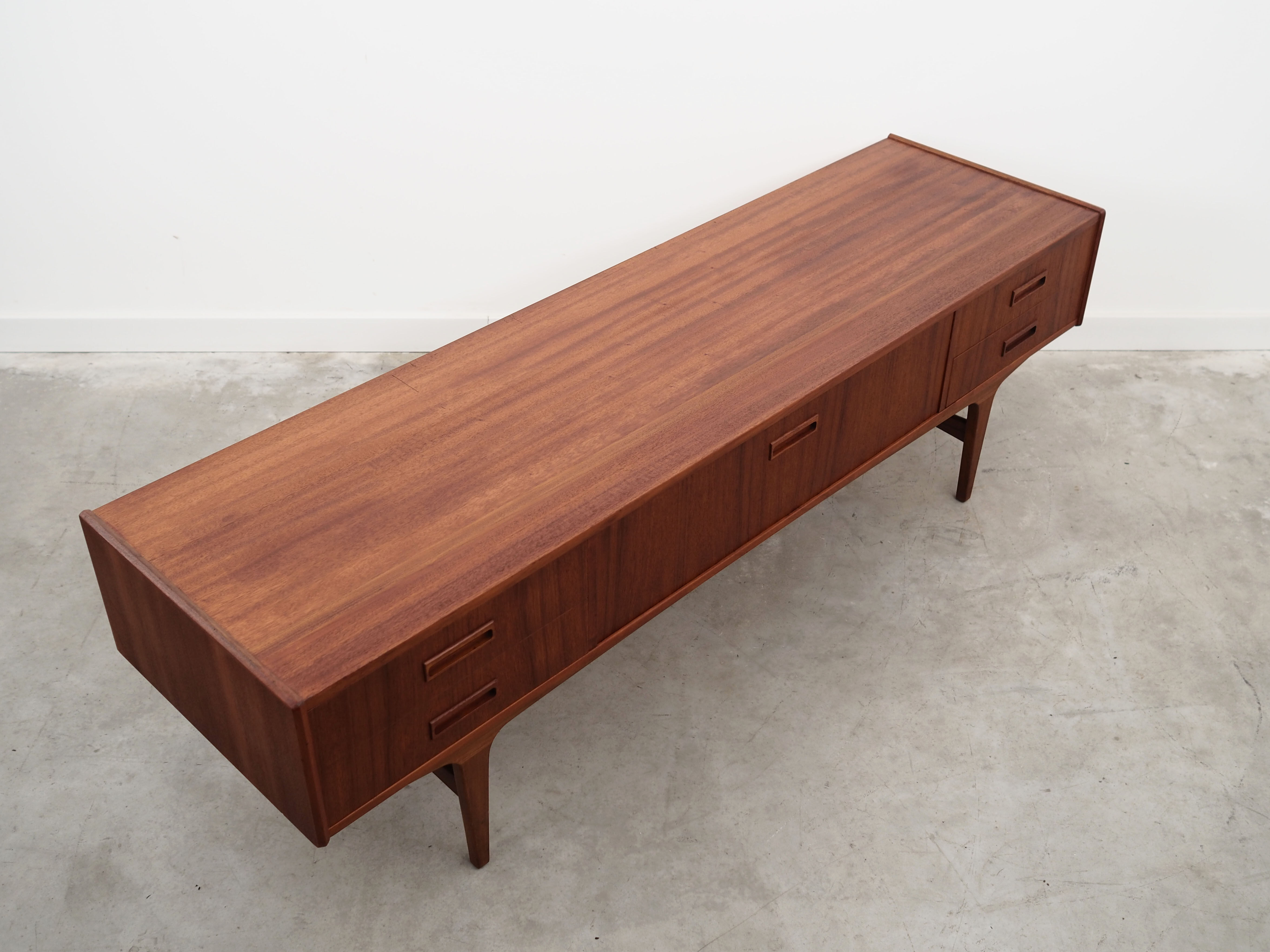 Teak lowboard, Danish design, 1960s, manufactured by Westergaards