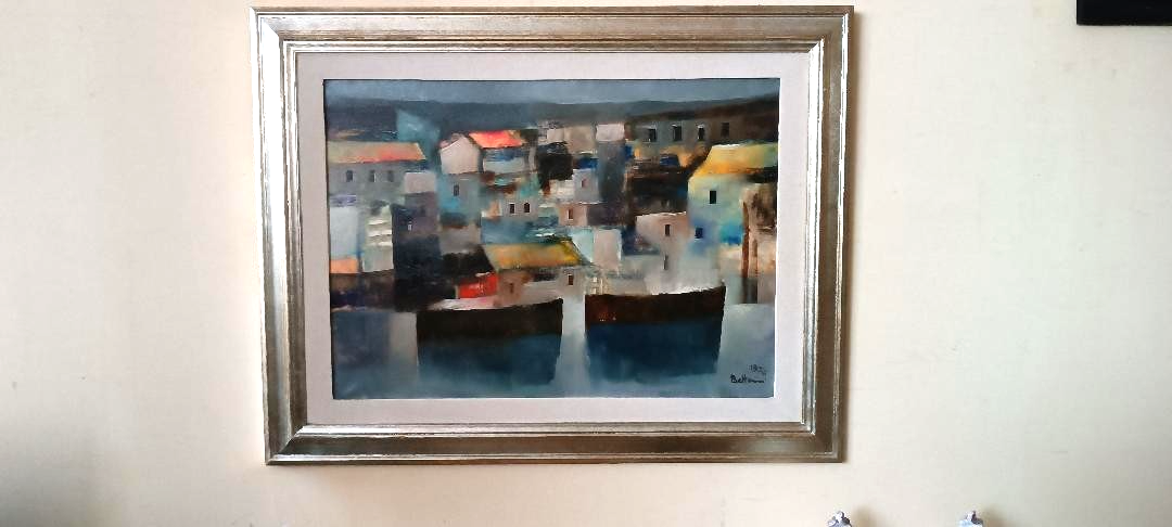 Oil painting on canvas - Marine - 1976 Lido Bettarini canvas 70x50 cm