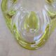 Yellow glass fruit cut