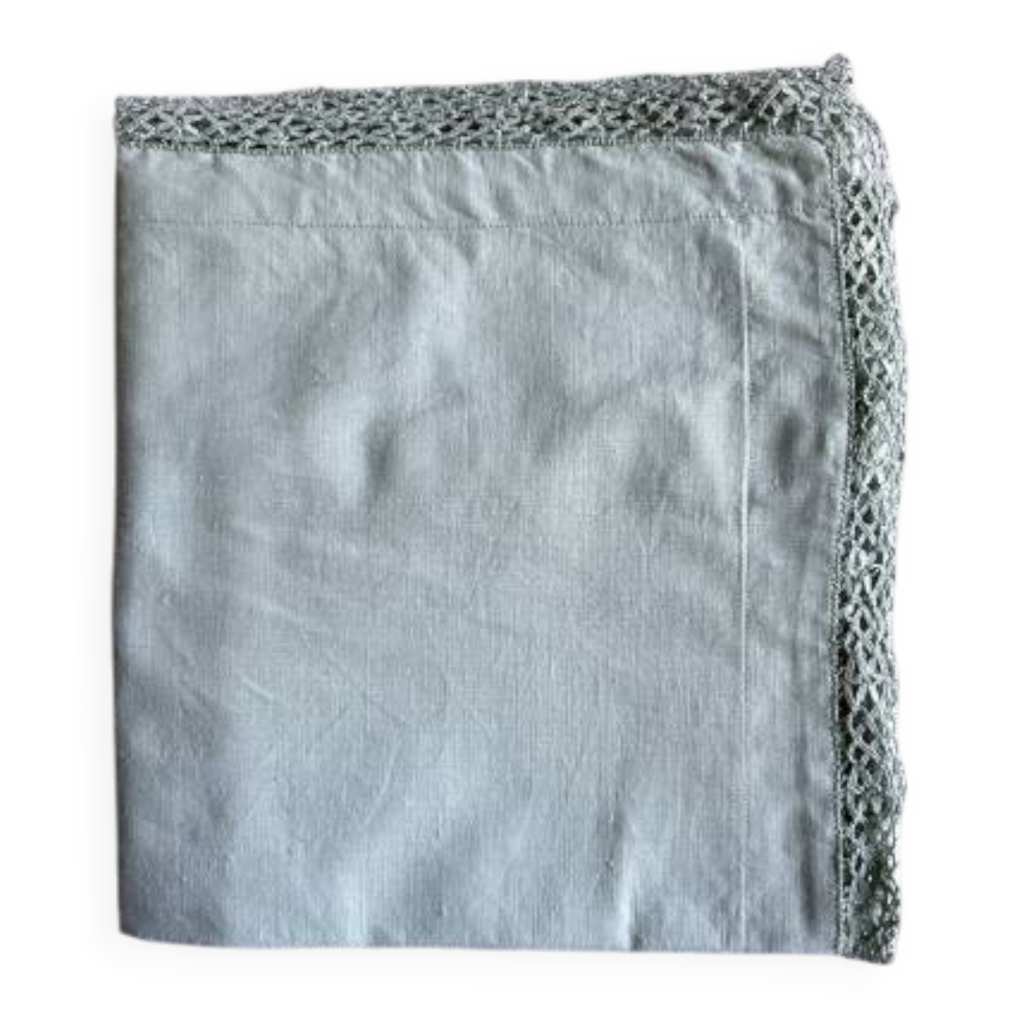Antique Cotton Pillowcase Dyed in Soft Green