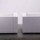 Saratoga armchairs by Lella and Massimo Vignelli for Poltronova
