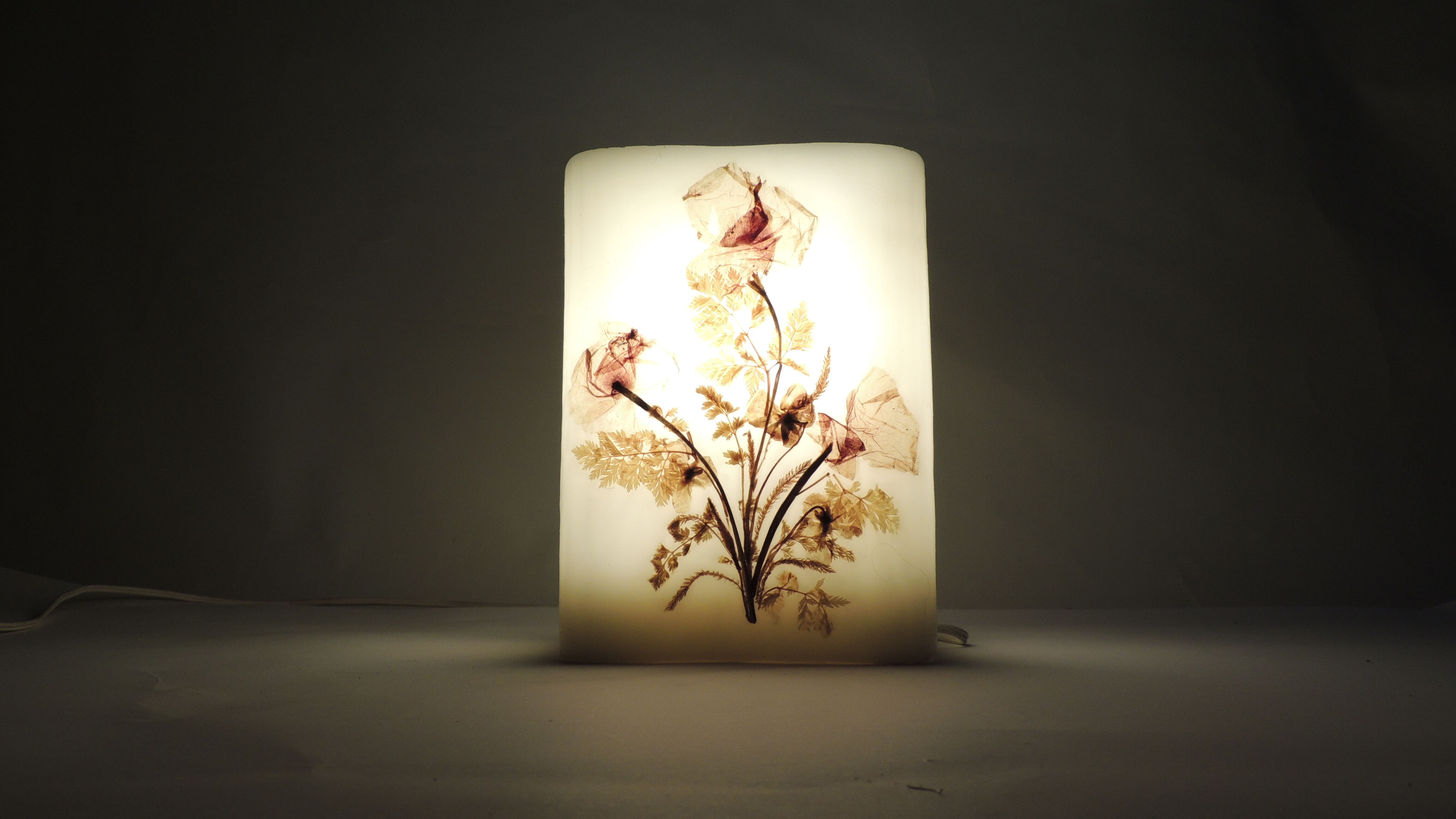Lamp "Herbarium" in wax/vintage