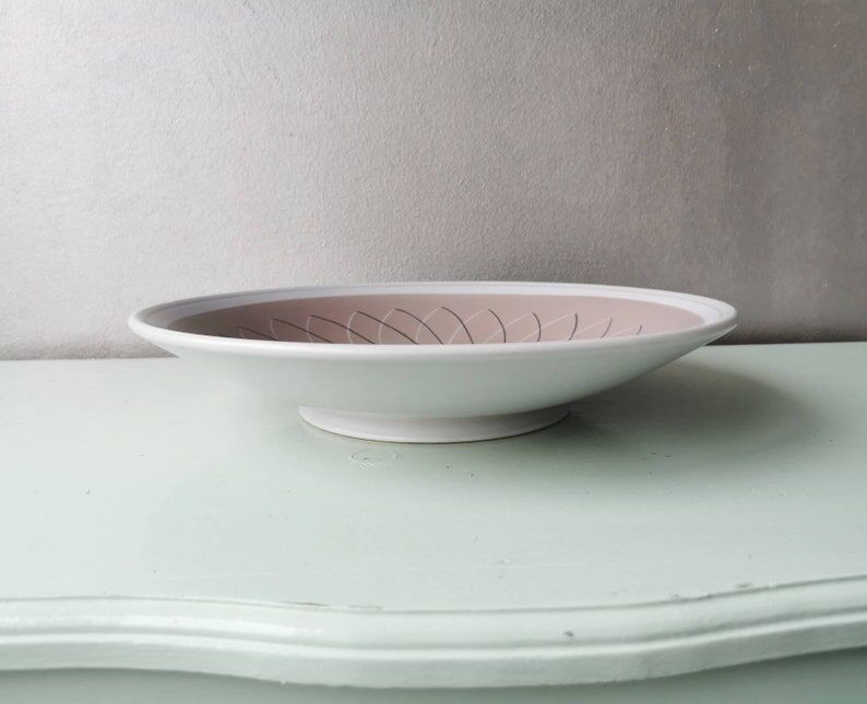 Vintage pottery decoration bowl Poole England, 1950