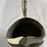 Old American silver metal water pitcher early twentieth century