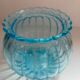 Signed blue ball vase