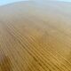 1950s round tripod oak coffee table