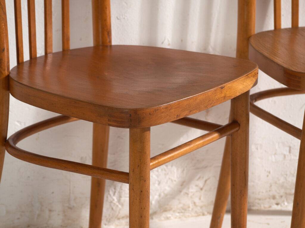 Antique bentwood chairs TON – Czechoslovakia, circa 1960 #9 – Set of 2 pieces