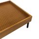 Lit d'appoint vintage en bouleau design métal années 60