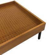 Lit d'appoint vintage en bouleau design métal années 60