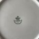 Dessert set – 6 white porcelain plates with silver trim – Seltm