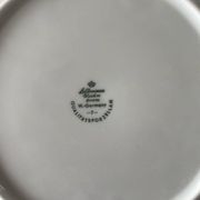6 assiettes à dessert en porcelaine blanche liseré argent – Seltm