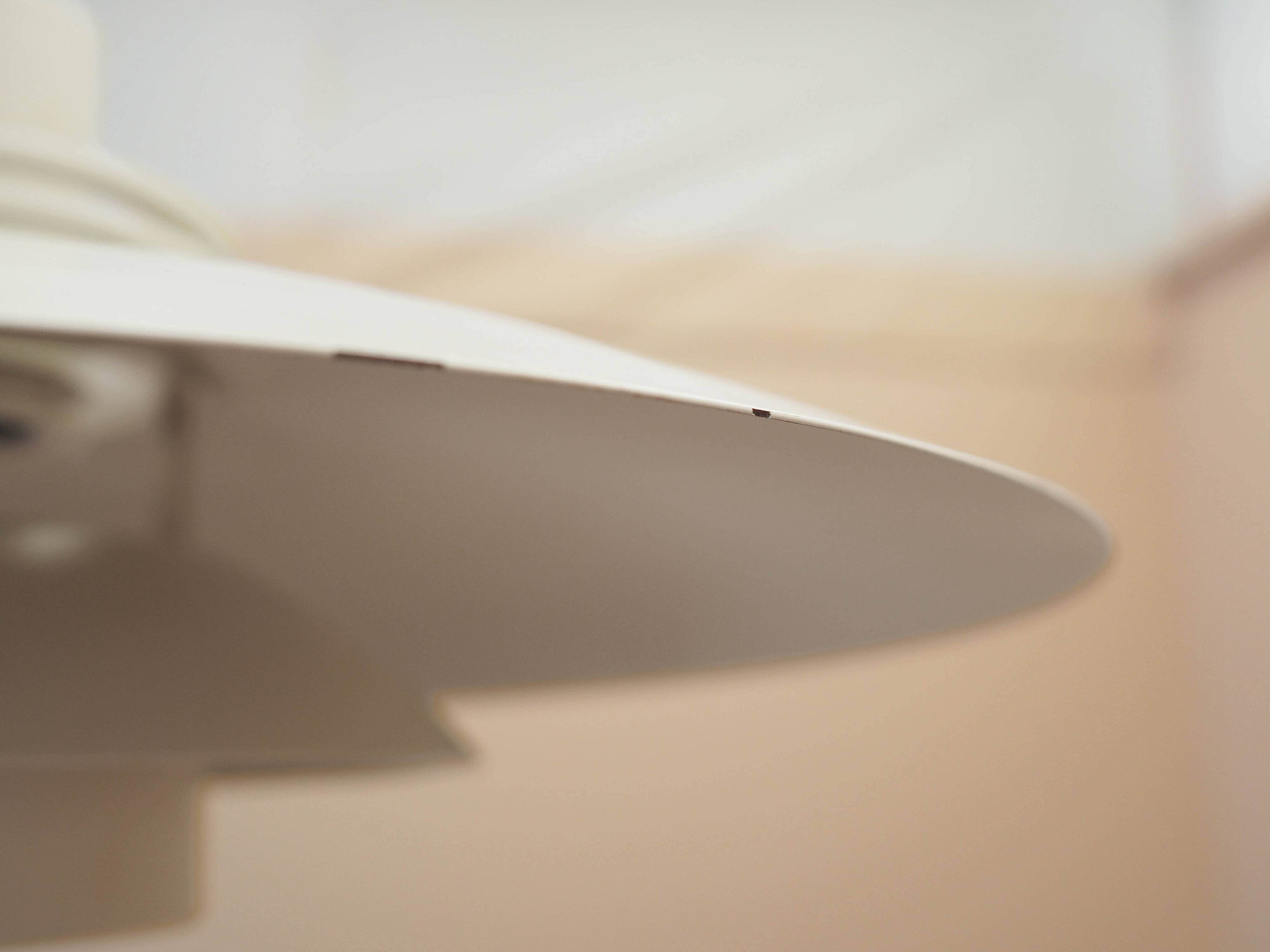 Lyfa pendant lamp from the 1970s, white metal shade, Denmark